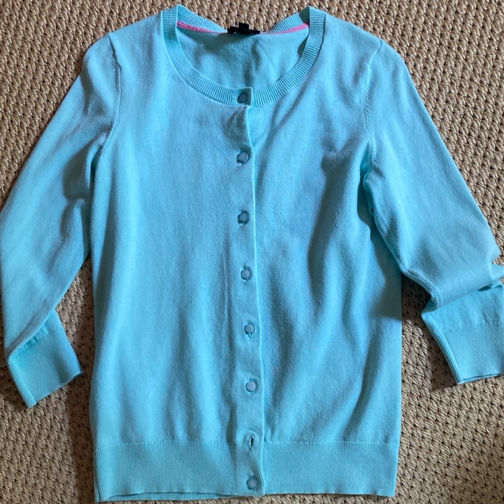 Talbots Mint Green Cotton Sweater